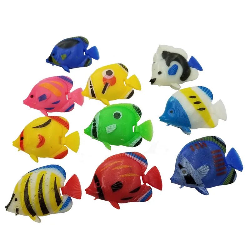 10Pcs Moving Artificial Fishes Plastic