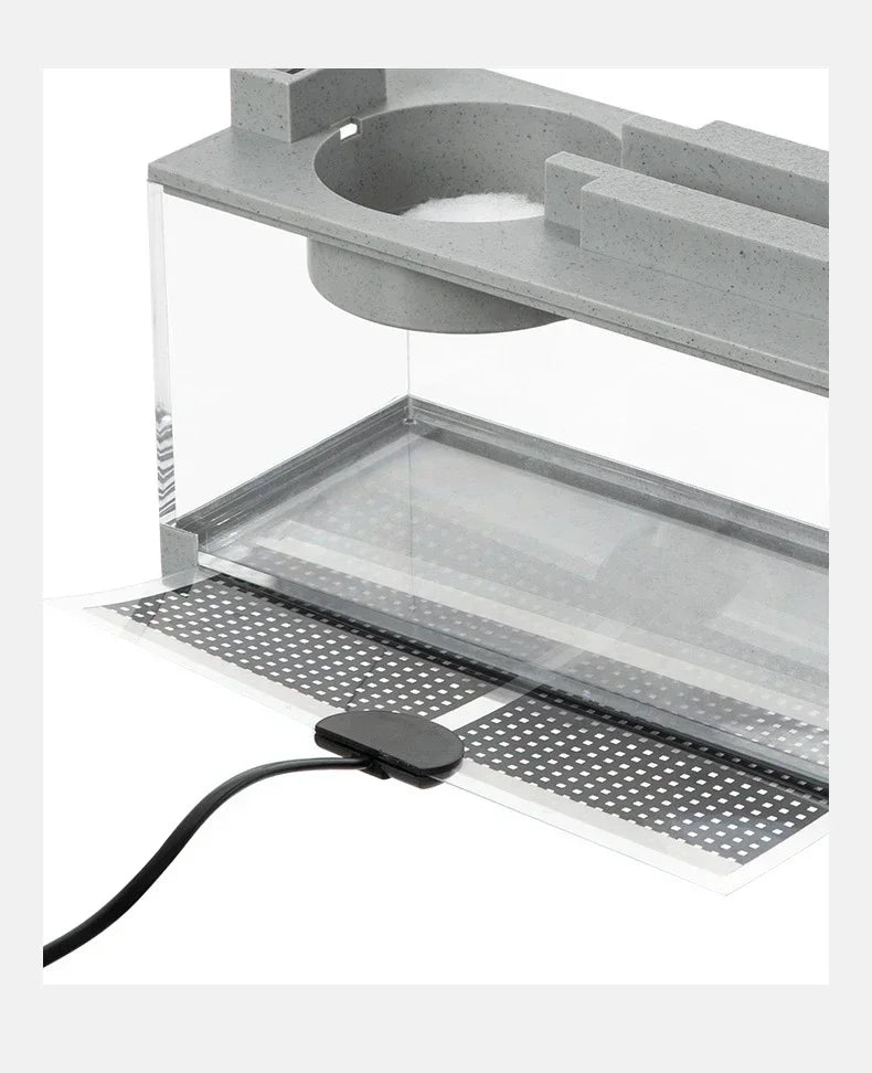 Small Aquarium Fish Tank Built-in Oxygen Bar