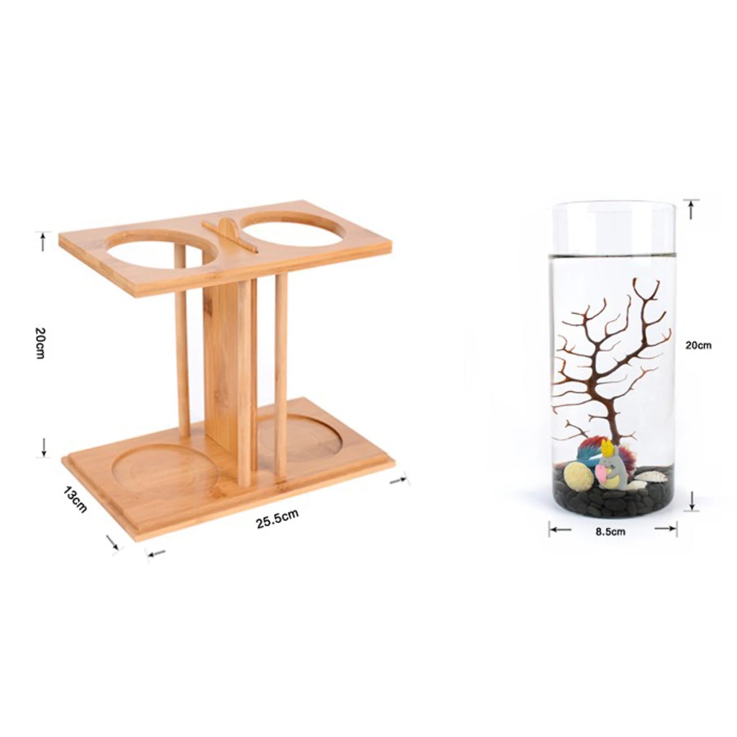 Mini Fish DIY Tank Creative Bamboo