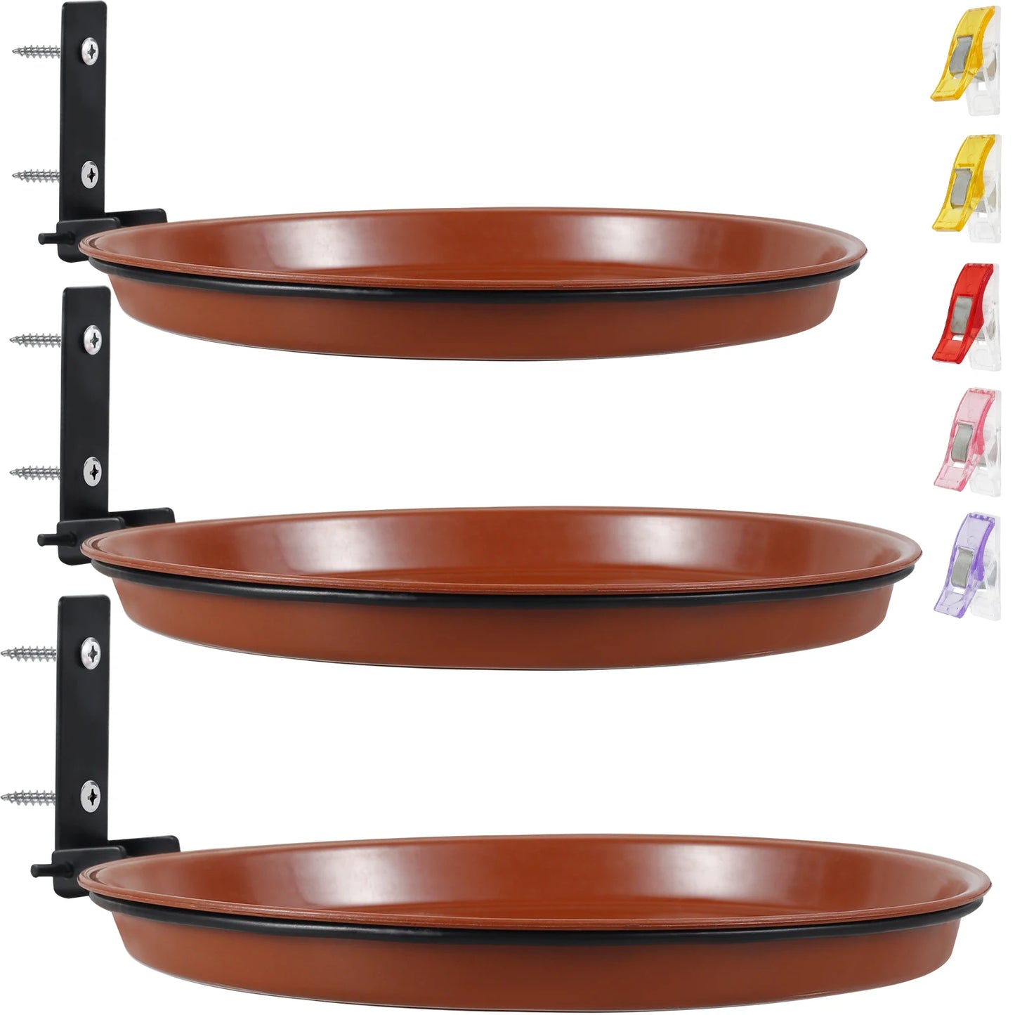 3Pcs Bird Feeding Trays Tree