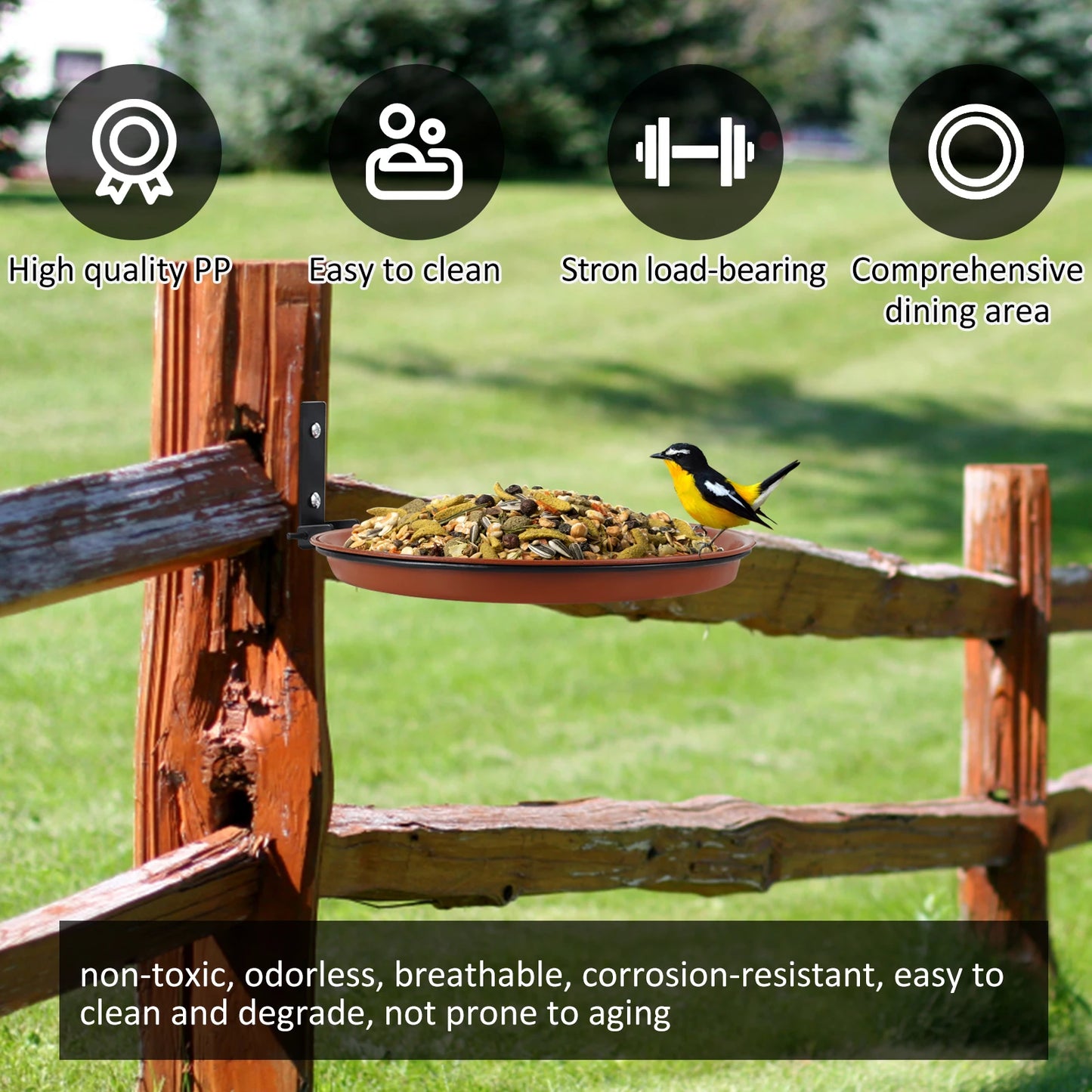 3Pcs Bird Feeding Trays Tree