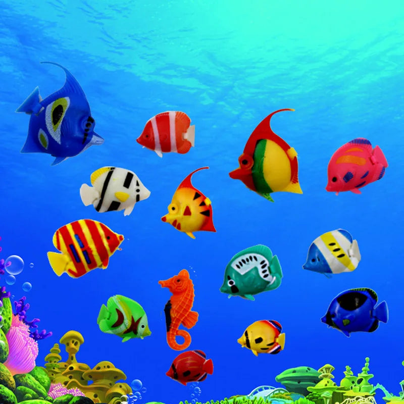 10Pcs Moving Artificial Fishes Plastic