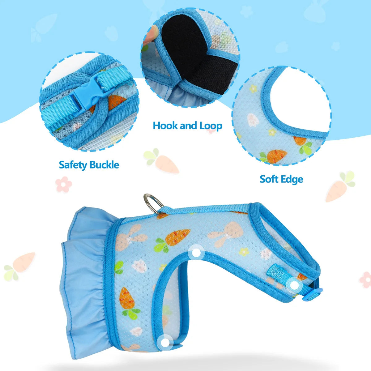 Rabbit Harness with Leash Cute