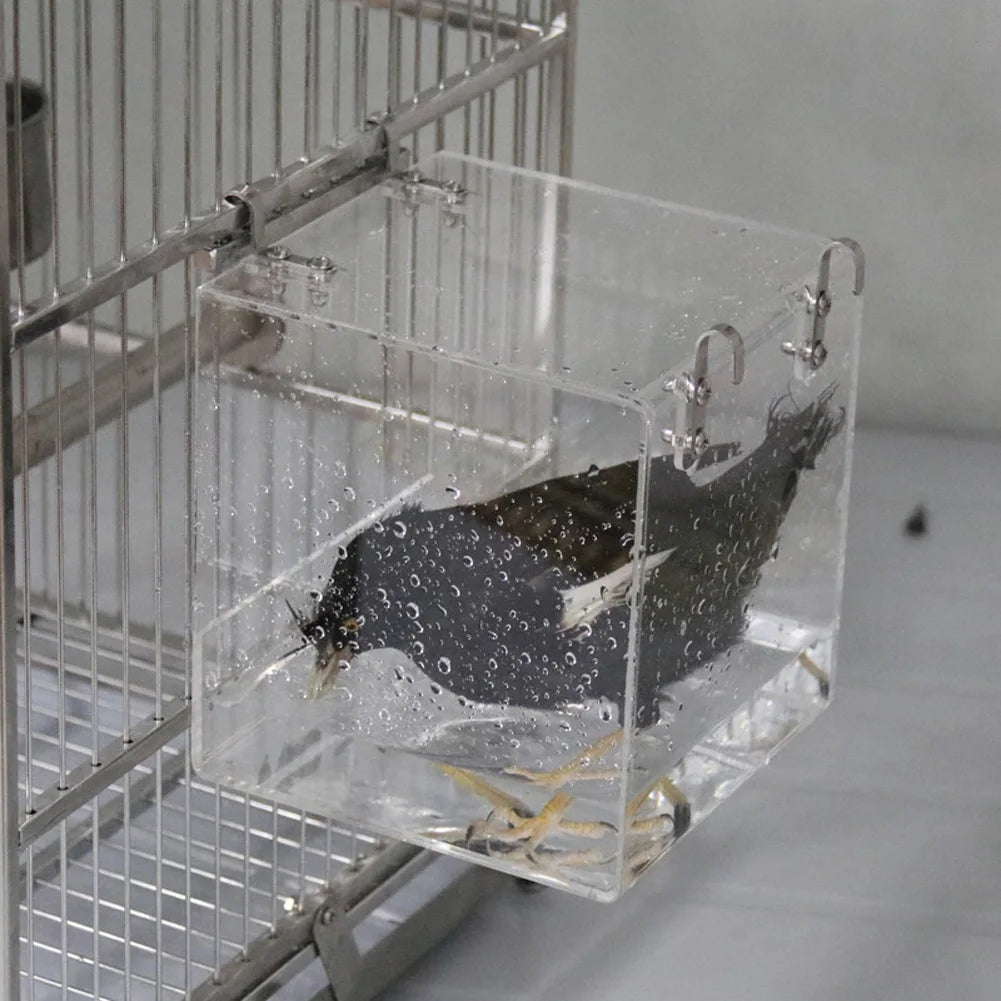 Transparent Acrylic Bird Bath Box