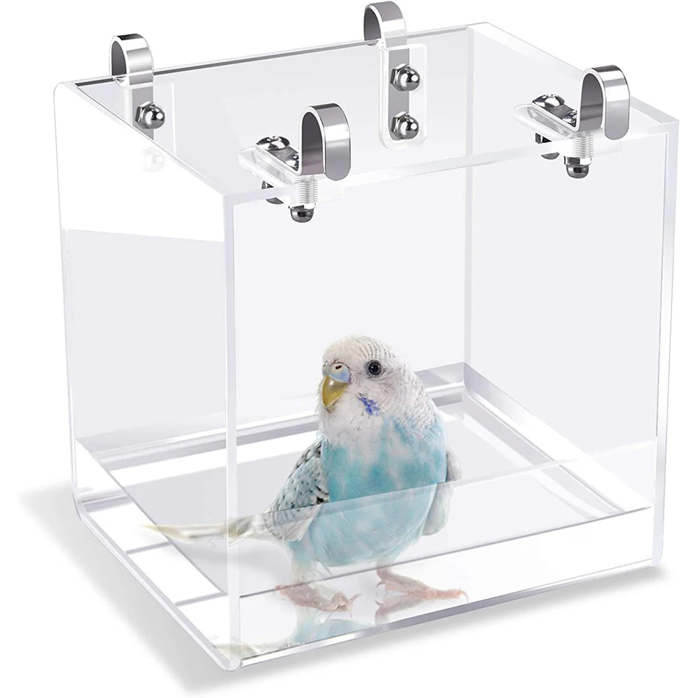 Transparent Acrylic Bird Bath Box