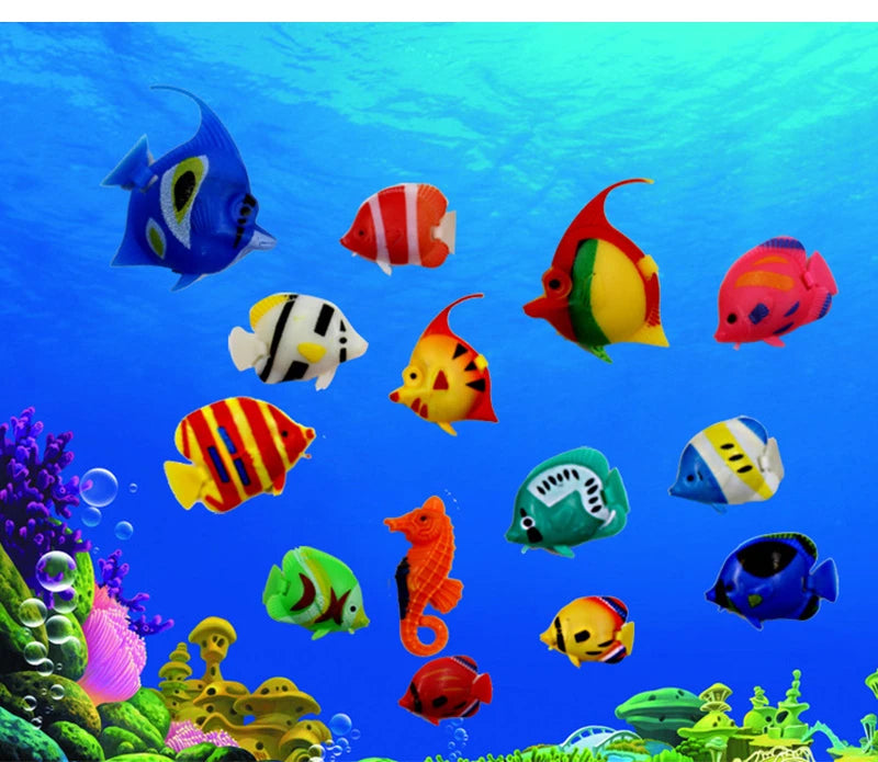 10Pcs Moving Artificial Fishes Plastic