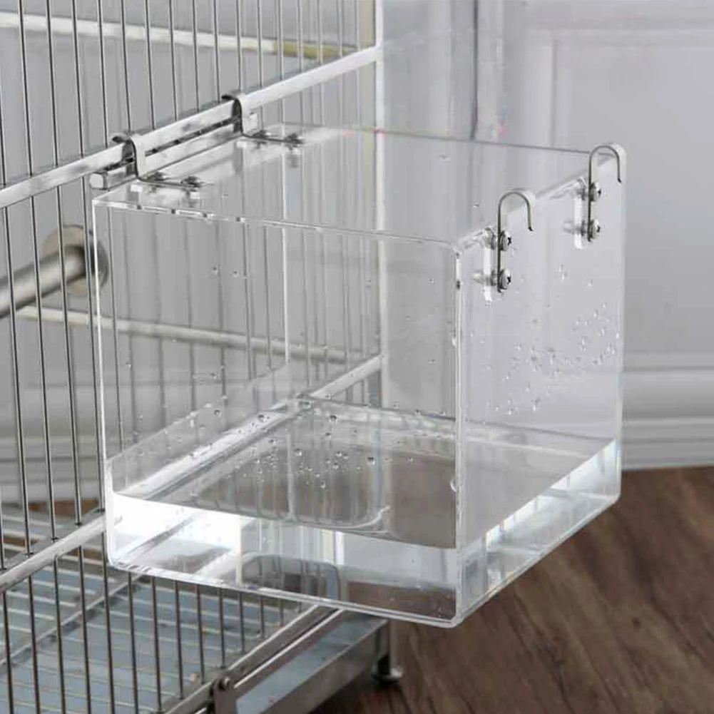 Transparent Acrylic Bird Bath Box