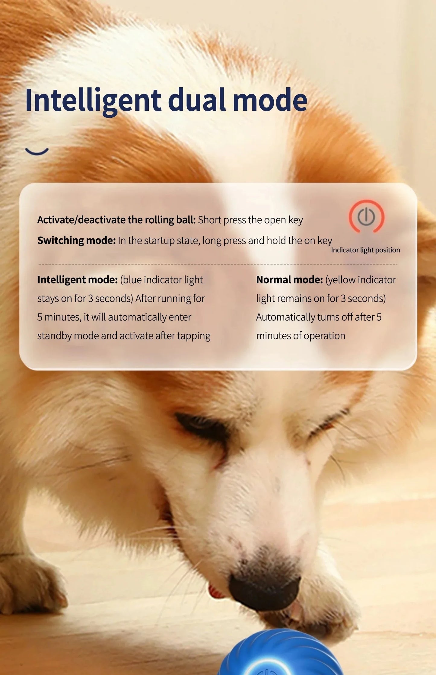 Smart Dog Toy Ball Automatic Electronic