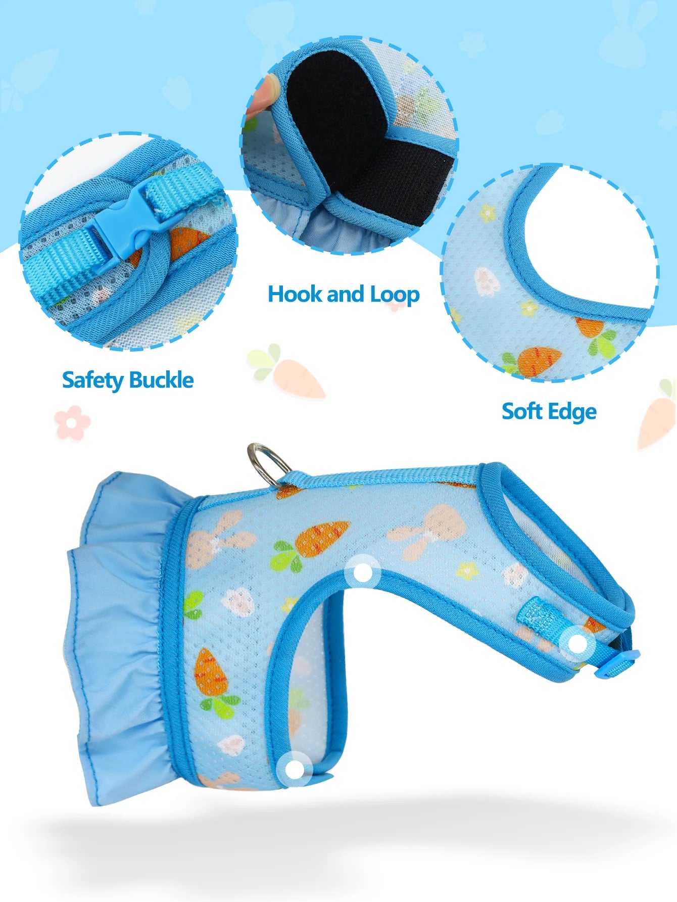 Rabbit Harness with Leash Cute