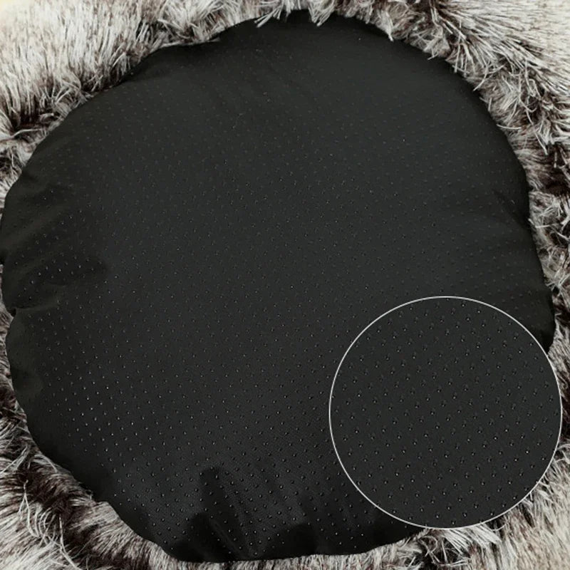 Winter Plush Pet Cat Bed Round Cat