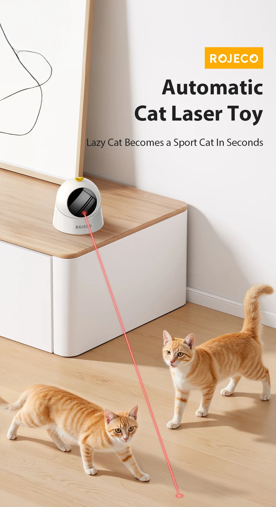 ROJECO Automatic Pet Toy
