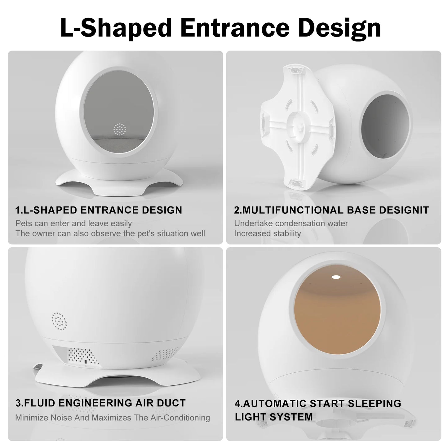Modern Round Pet Bed for Cats