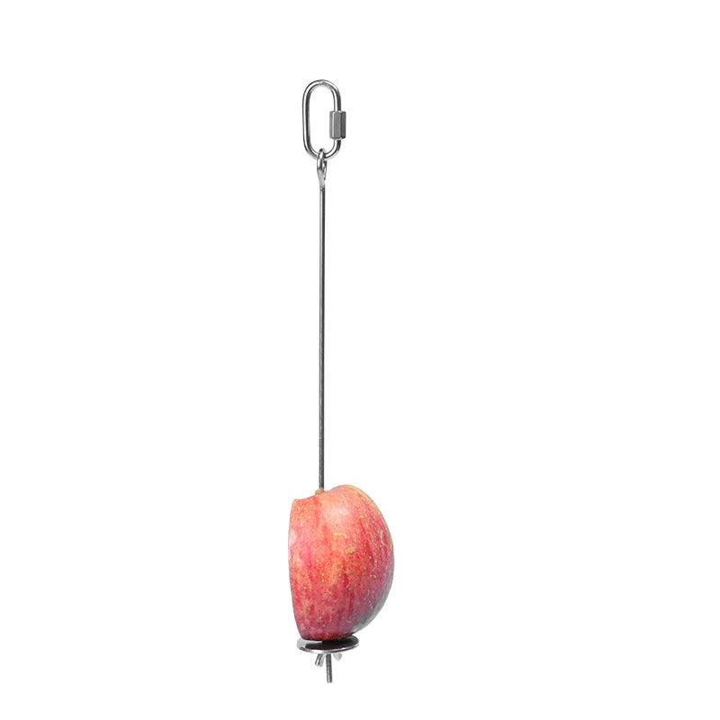 Parrot Stainless Steel Fruit Fork Toy Bird