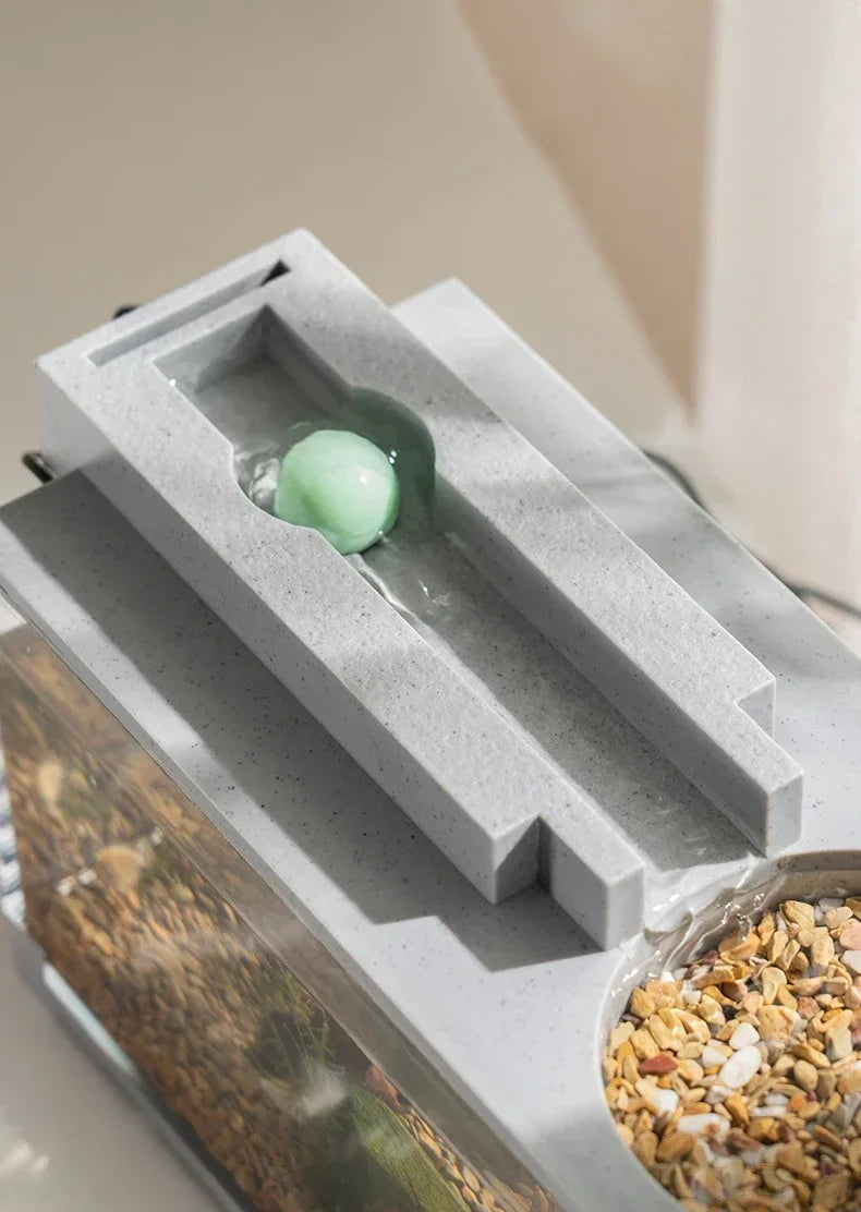 Small Aquarium Fish Tank Built-in Oxygen Bar