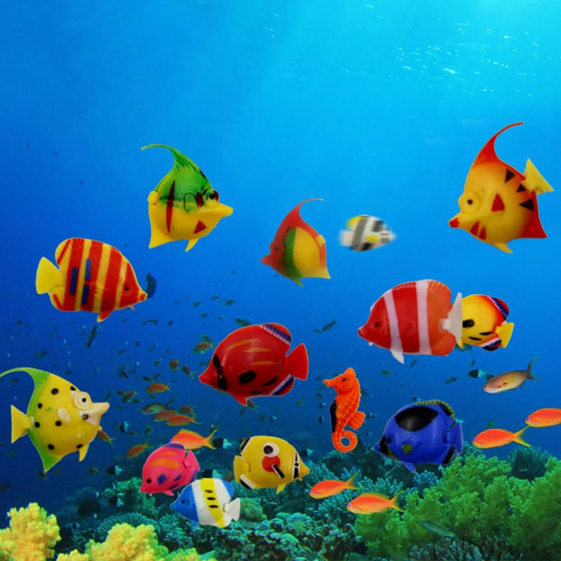 10Pcs Moving Artificial Fishes Plastic