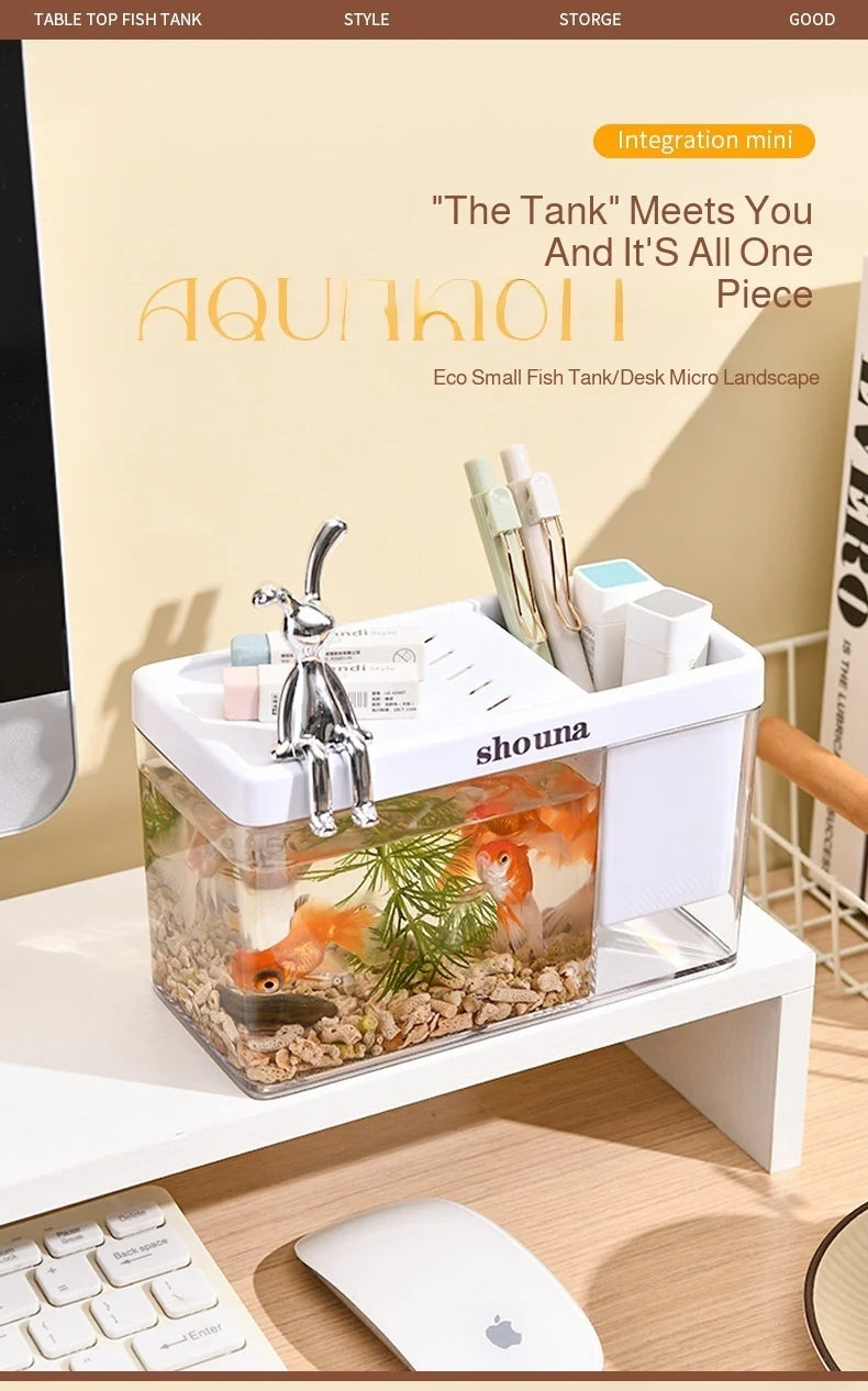 Fish Tank Transparent Glass Rectangular