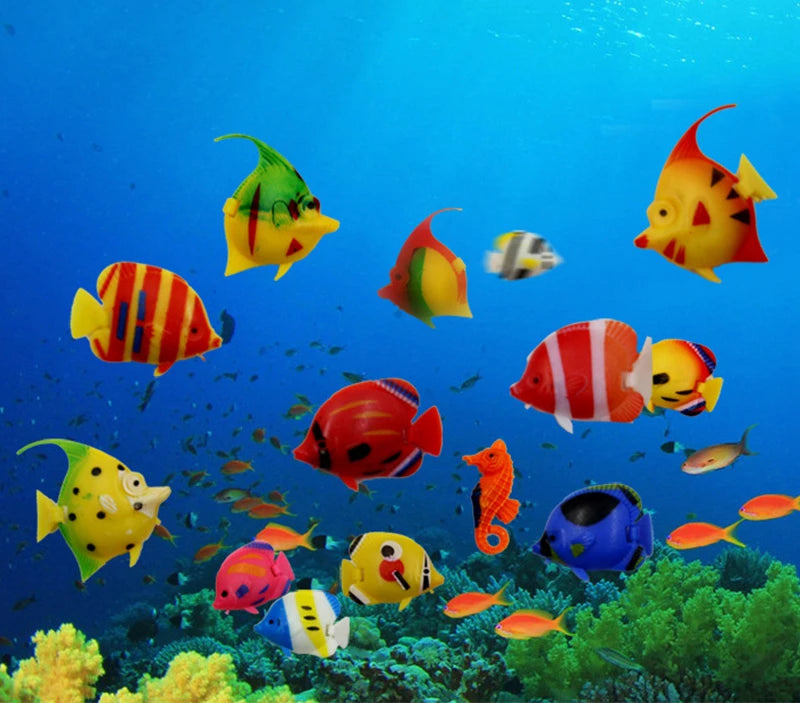 10Pcs Moving Artificial Fishes Plastic