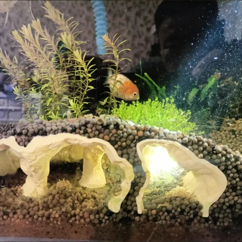 Fish Tank Underwater Palace Hiding Cave