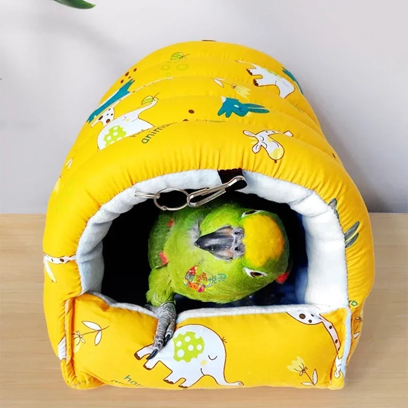 Cute Print Bird Bed Mini Cage Rabbit Squirrel