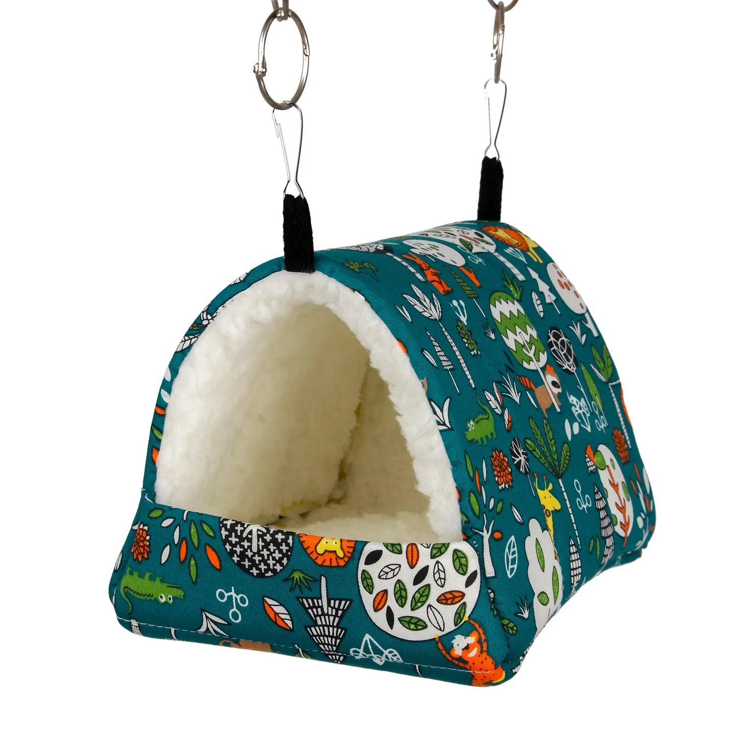 Cute Print Bird Bed Mini Cage Rabbit Squirrel