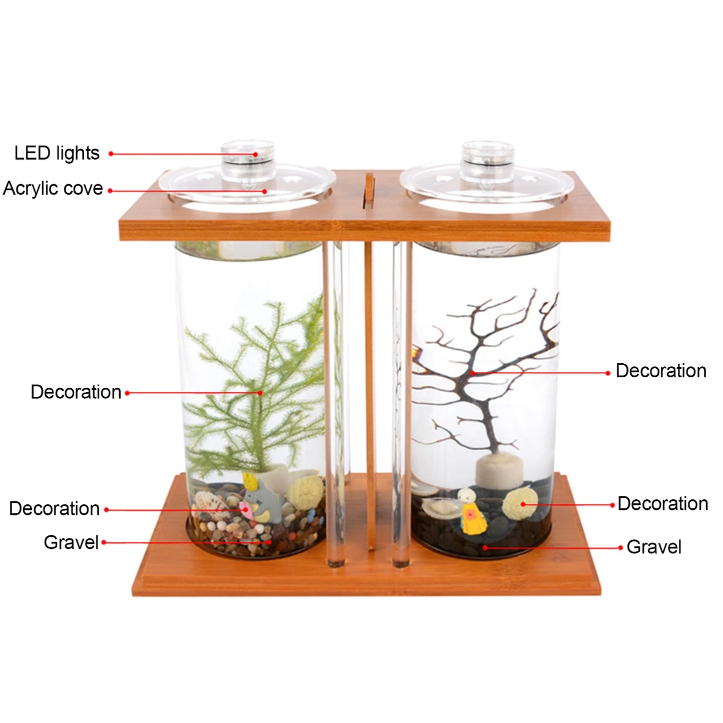 Mini Fish DIY Tank Creative Bamboo