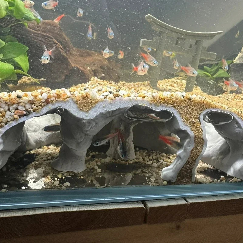 Fish Tank Underwater Palace Hiding Cave