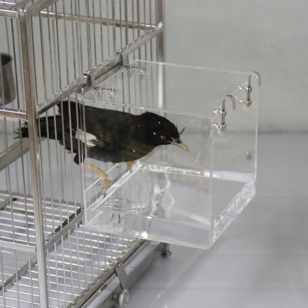 Transparent Acrylic Bird Bath Box