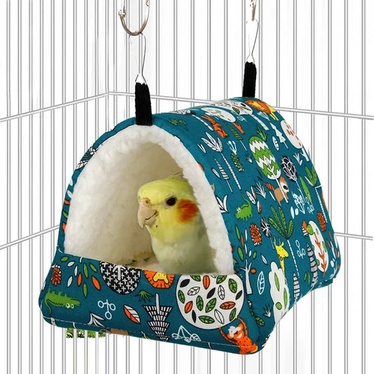 Cute Print Bird Bed Mini Cage Rabbit Squirrel