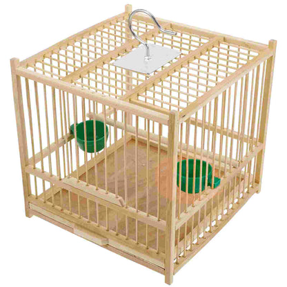 1 Set Bamboo Woven Bird Cage