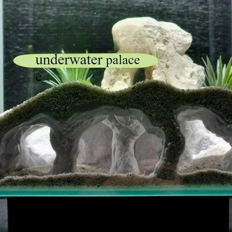 Fish Tank Underwater Palace Hiding Cave