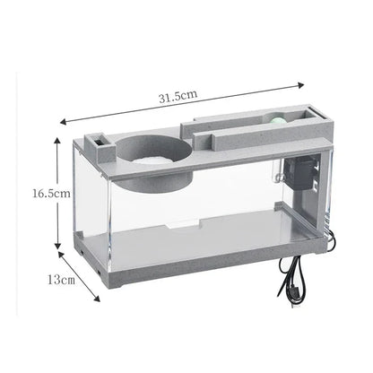 Small Aquarium Fish Tank Built-in Oxygen Bar