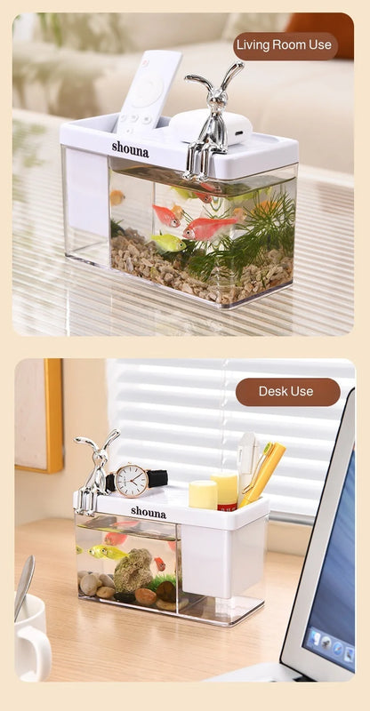 Fish Tank Transparent Glass Rectangular