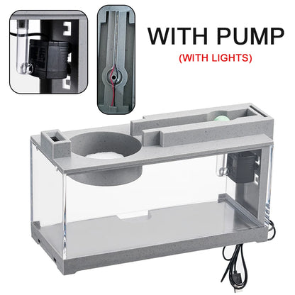 Small Aquarium Fish Tank Built-in Oxygen Bar